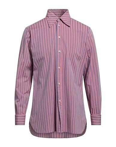 Blush Plain weave Striped shirt