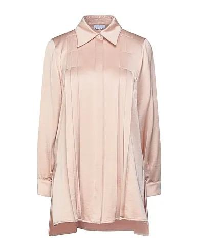 Blush Satin Solid color shirts & blouses