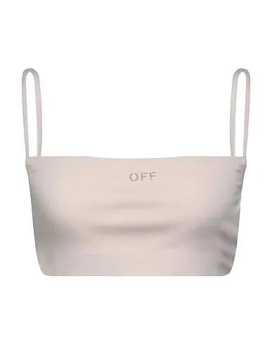 Blush Synthetic fabric Crop top