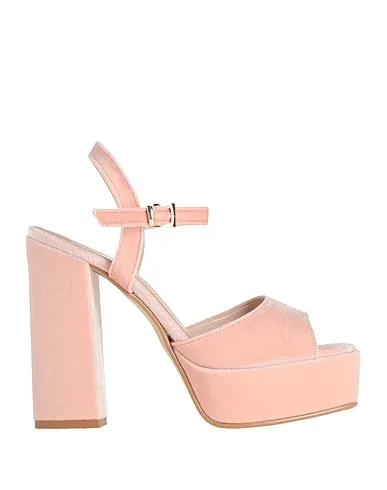 Blush Velvet Sandals