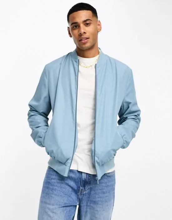 bomber jacket in blue