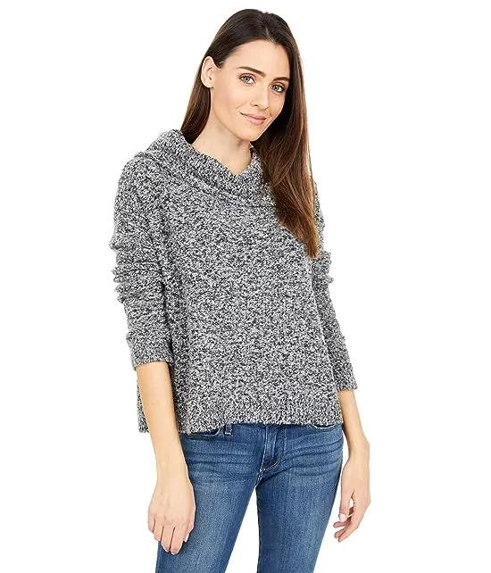 Boucle Cowl Neck Sweater