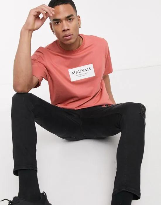box logo t-shirt in pink