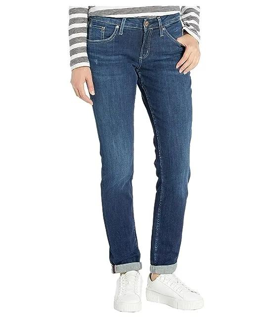 Boyfriend Mid-Rise Slim Leg Jeans in Indigo L27101SSX365