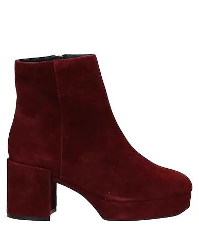 Brick red Ankle boot