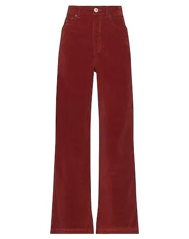 Brick red Chenille Casual pants