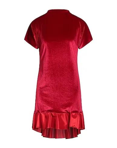 Brick red Chenille Short dress