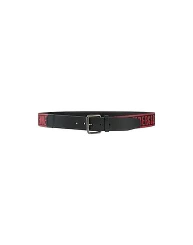 Brick red Fabric belt