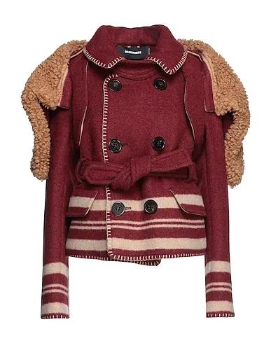 Brick red Flannel Coat