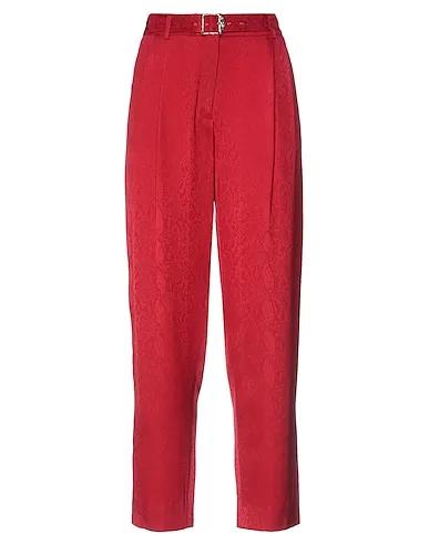 Brick red Jacquard Casual pants