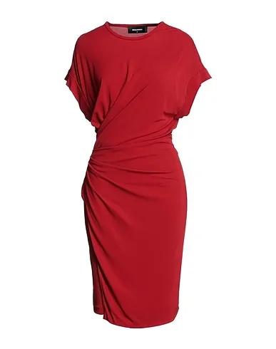 Brick red Jersey Elegant dress