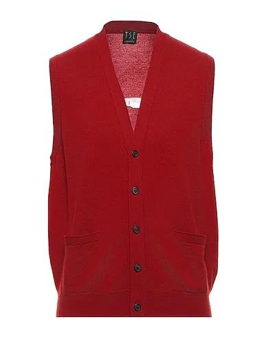 Brick red Knitted Cardigan
