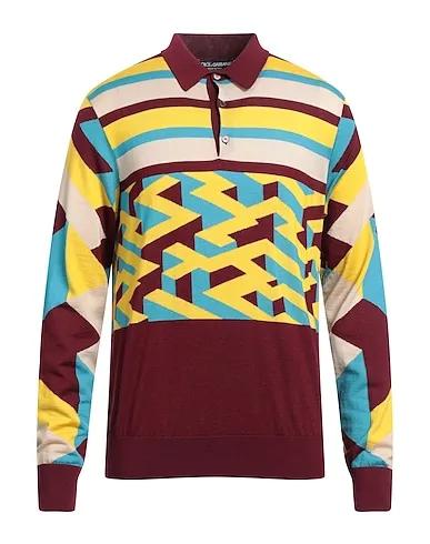 Brick red Knitted Cashmere blend