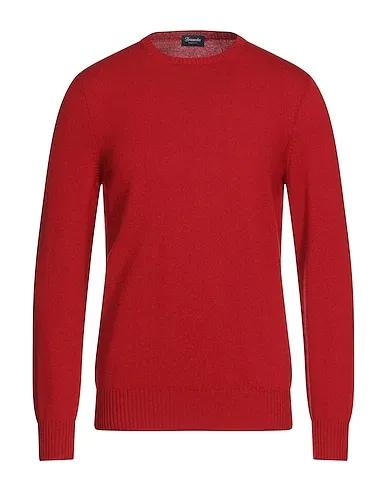 Brick red Knitted Cashmere blend