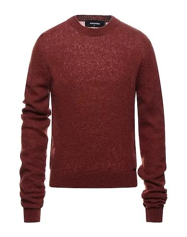 Brick red Knitted Sweater