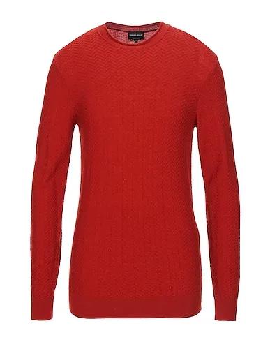 Brick red Knitted Sweater