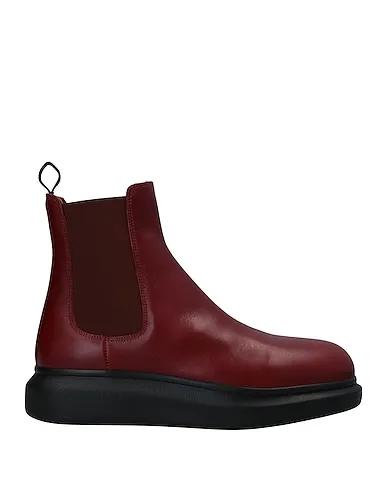 Brick red Leather Boots