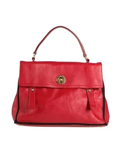 Brick red Leather Handbag