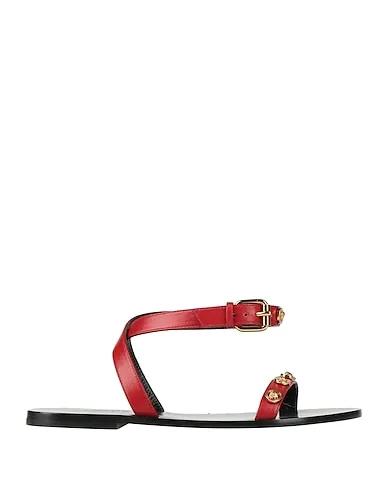 Brick red Leather Sandals