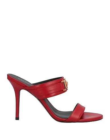 Brick red Leather Sandals