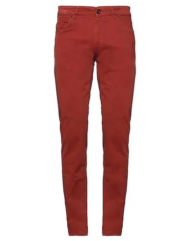 Brick red Moleskin Casual pants