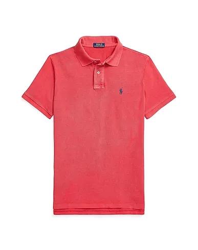 Brick red Piqué Polo shirt
