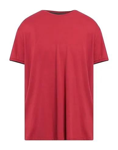 Brick red Piqué T-shirt