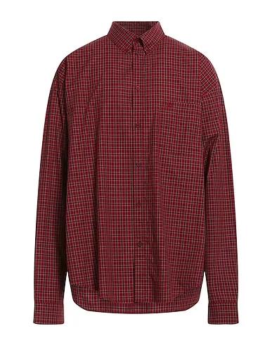 Brick red Plain weave