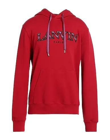 Brick red Sweatshirt Hooded sweatshirt