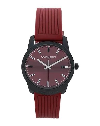 Brick red Wrist watch