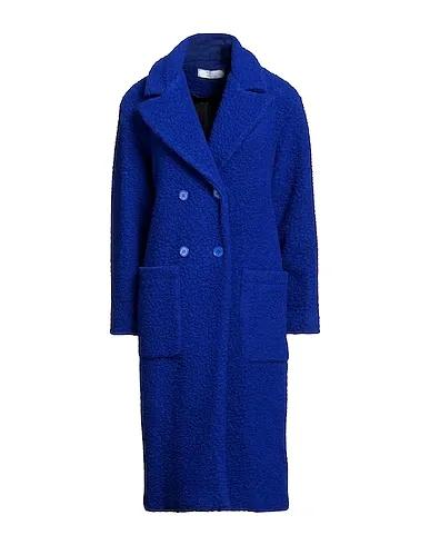 Bright blue Boiled wool Coat