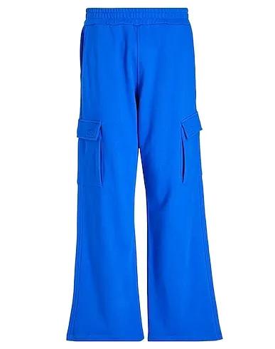 Bright blue Casual pants ORGANIC COTTON LOOSE FIT CARGO SWEATPANTS
