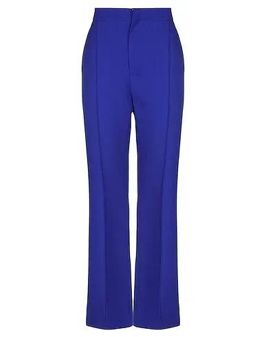 Bright blue Cool wool Casual pants