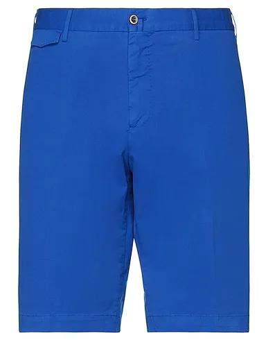 Bright blue Cotton twill Shorts & Bermuda