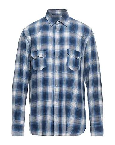 Bright blue Flannel Checked shirt