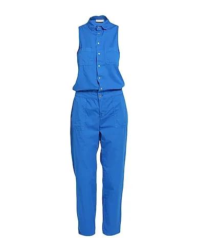Bright blue Gabardine Jumpsuit/one piece
