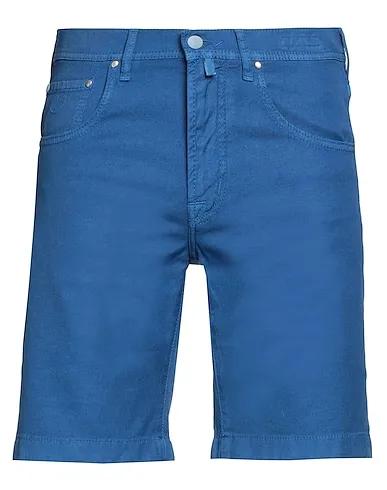 Bright blue Gabardine Shorts & Bermuda