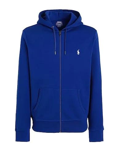 Bright blue Hooded sweatshirt DOUBLE-KNIT FULL-ZIP HOODIE
