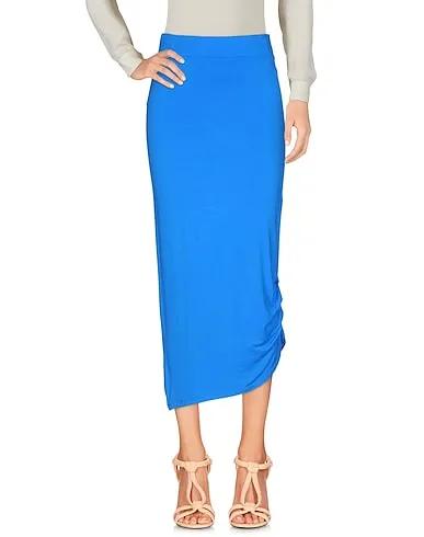 Bright blue Jersey Midi skirt