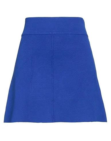 Bright blue Knitted Mini skirt