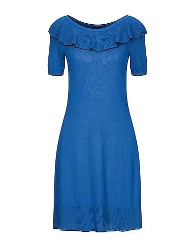 Bright blue Knitted Short dress