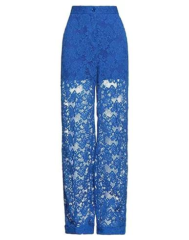 Bright blue Lace Casual pants