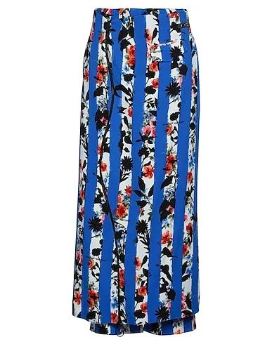 Bright blue Plain weave Casual pants