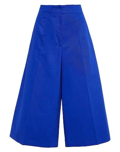 Bright blue Plain weave Cropped pants & culottes