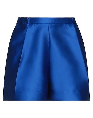 Bright blue Satin Shorts & Bermuda