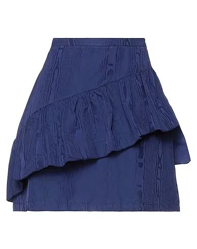 Bright blue Techno fabric Mini skirt