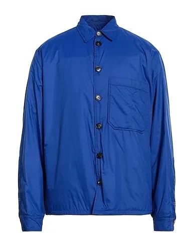 Bright blue Techno fabric Solid color shirt