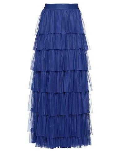 Bright blue Tulle Maxi Skirts