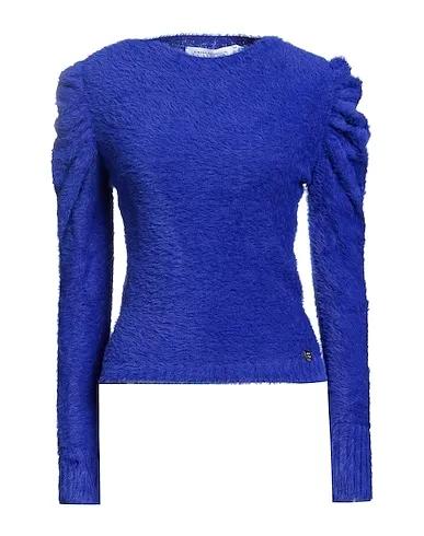 Bright blue Velour Sweater