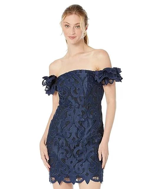Britton Guipure Lace Off-the-Shoulder Dress